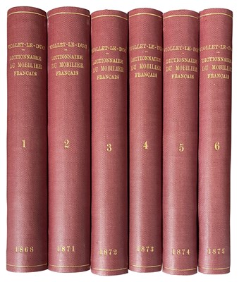 Lot 716 - VIOLLET-LE-DUC, EUGÈNE-EMMANUEL, DICTIONNAIRE RAISONNE DU MOBILIER FRANCAIS