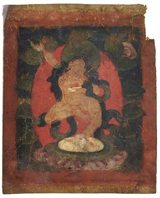 Lot 14 - A TSAKLI DEPICTING VAJRAVARAHI