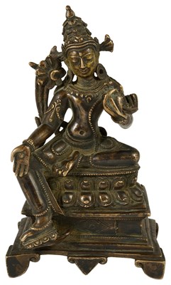 Lot 18 - A PALA STYLE BRONZE FIGURE OF PADMAPANI