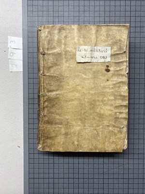 Lot 956 - VEGETIUS, FLAVIUS: DE RE MILITARI LIBRI QUATUOR; POST OMNIUM EDITIONES OPE VETERUM LIBRORUM CORRECTI