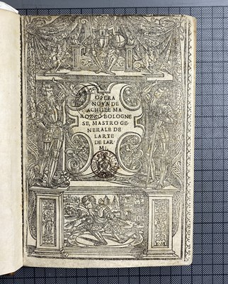 Lot 958 - MAROZZO, ACHILLE: OPERA NOVA, CIRCA 1536