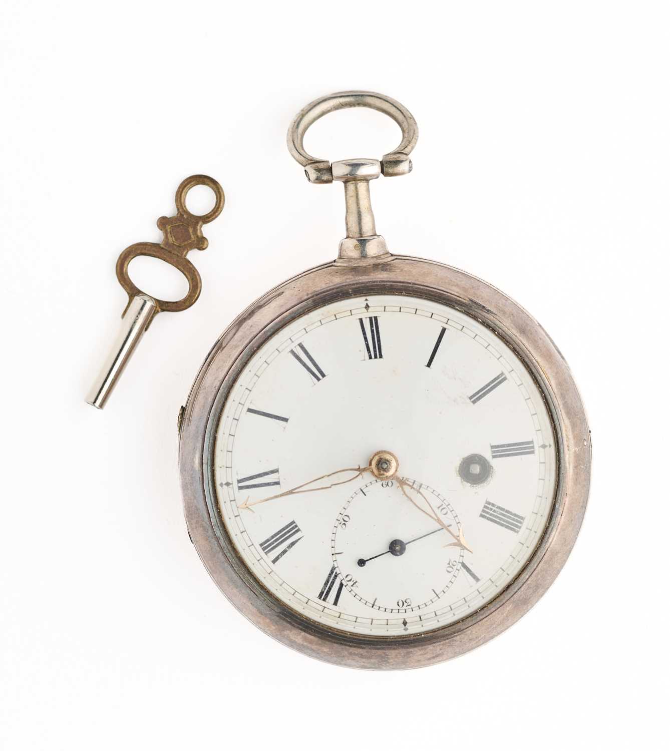 Lot 306 - A GEORGIAN SILVER POCKET WATCH, CIRCA 1800