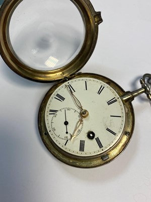 Lot 306 - A GEORGIAN SILVER POCKET WATCH, CIRCA 1800