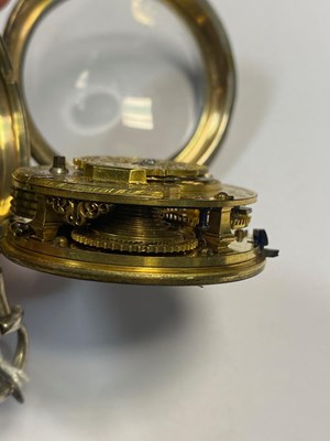 Lot 306 - A GEORGIAN SILVER POCKET WATCH, CIRCA 1800