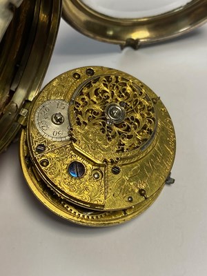 Lot 306 - A GEORGIAN SILVER POCKET WATCH, CIRCA 1800