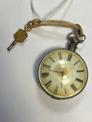 Lot 301 - A GEORGIAN SILVER POCKET WATCH, CIRCA 1820