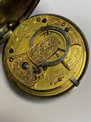 Lot 301 - A GEORGIAN SILVER POCKET WATCH, CIRCA 1820