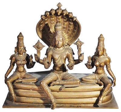 Lot 23 - VISHNU WITH SRIDEVI AND BHUDEVI