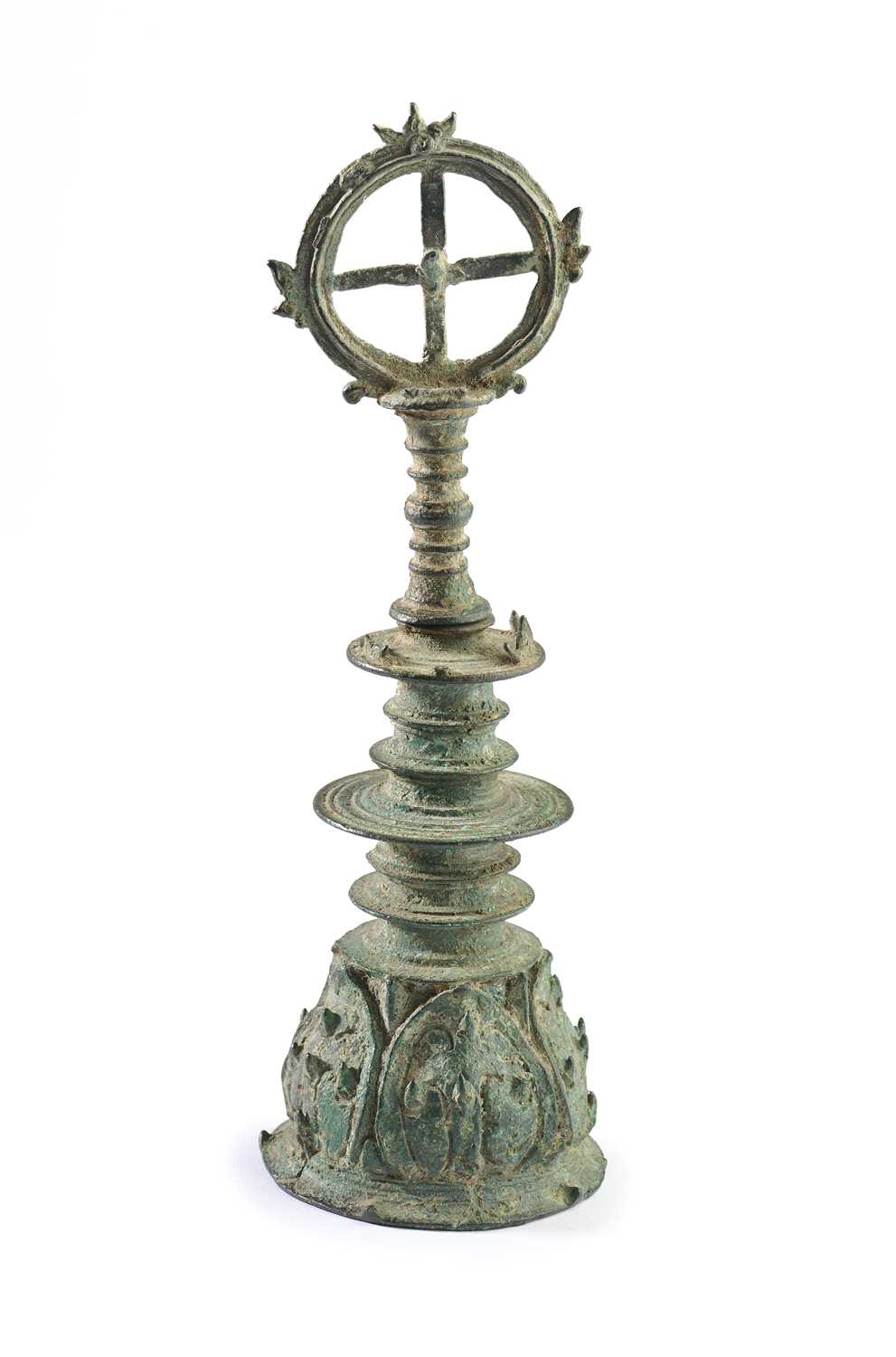 Lot 260 - A BRONZE RITUAL BELL, EASTER JAVA, INDONESIA,