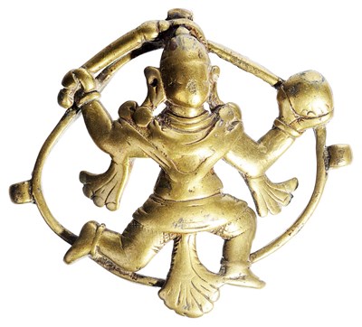 Lot 26 - A PENDANT DEPICTING HANUMAN