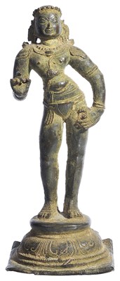 Lot 28 - A BRONZE FIGURE OF A TAMIL SAINT (NAYANMAR)