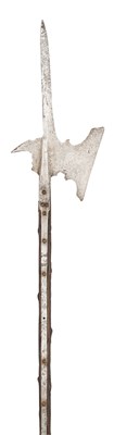 Lot 246 - A GERMAN HALBERD, MID-16TH CENTURY AND A SWISS HALBERD OF SO-CALLED SEMPACH TYPE, PROBABLY ZURICH, THIRD QUARTER OF THE 17TH CENTURY