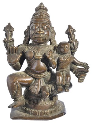 Lot 36 - A BRONZE FIGURE OF NARASIMHA