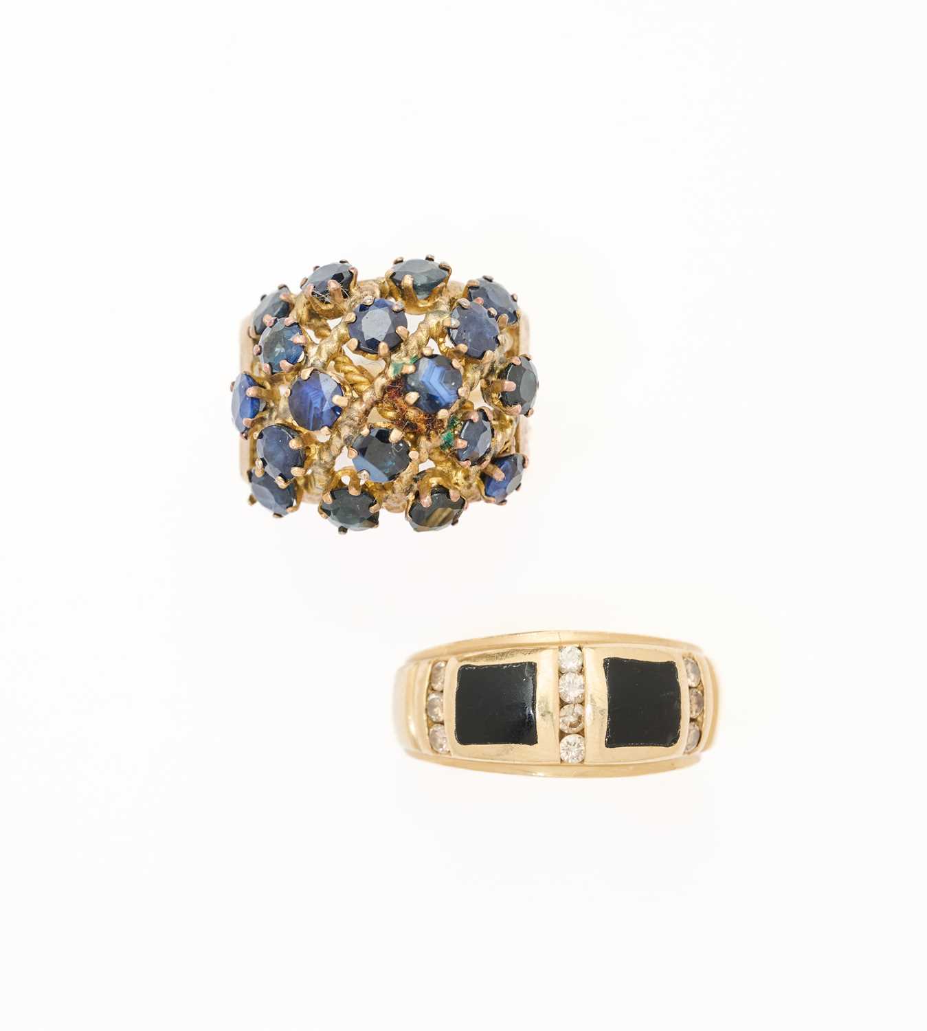 Lot 309 - TWO DRESS RINGS