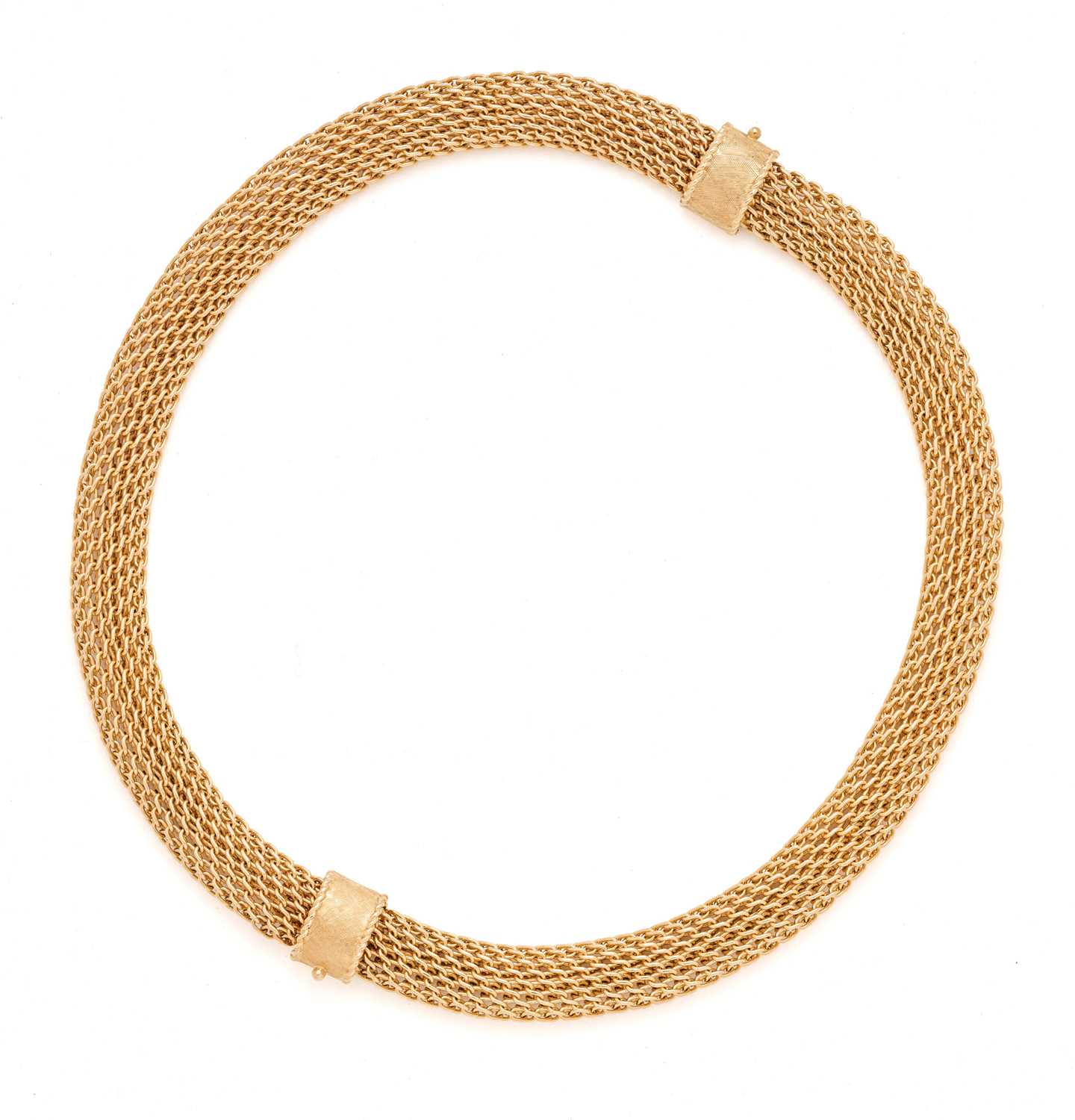 Lot 333 - A PAIR OF FANCY LINK BRACELETS/NECKLACE