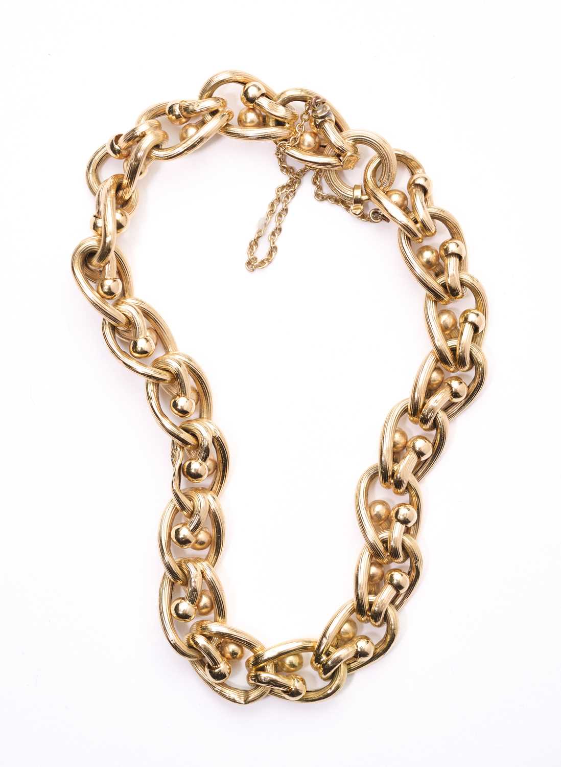 Lot 313 - FANCY LINK BRACELET, 1960s