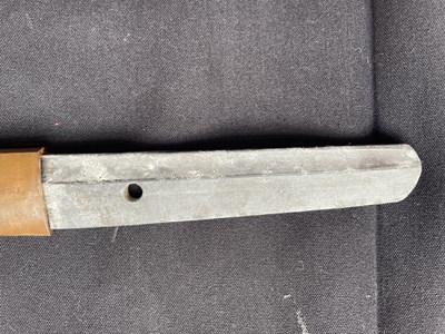 Lot 589 - A JAPANESE SHIN-GUNTO, THE BLADE 1750-1850, MILITARY MOUNTS 1942-1945