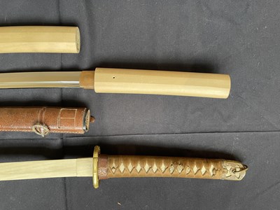 Lot 589 - A JAPANESE SHIN-GUNTO, THE BLADE 1750-1850, MILITARY MOUNTS 1942-1945