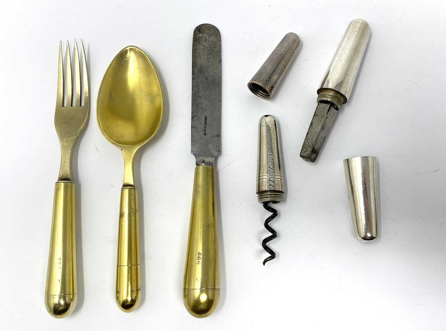 Lot 125 - A GROUP OF VICTORIAN SILVER TRAVEL