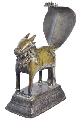 Lot 46 - A BRONZE FIGURE OF NANDI BULL