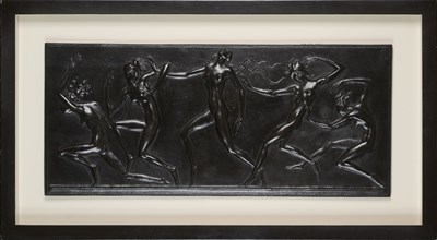 Lot 92 - KARL HUBER (1872-1953): TANZERINNEN (NYMPHS DANCING)