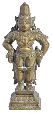 Lot 53 - A BRONZE FIGURE OF VITHOBA