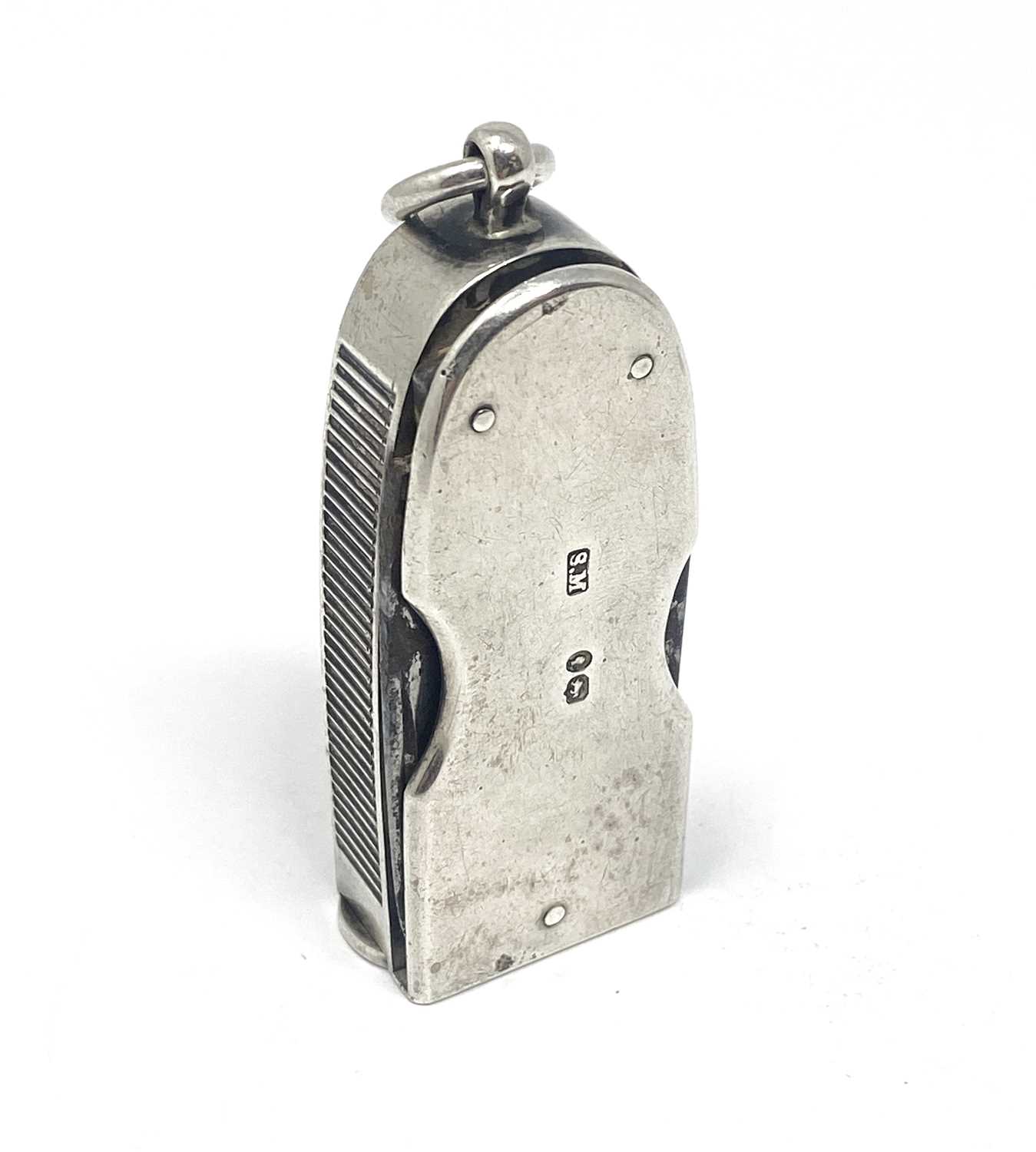 Lot 48 - A VICTORIAN SILVER COMBINATION PENKNIFE VESTA CASE, S. MORDAN & CO, LONDON, 1888