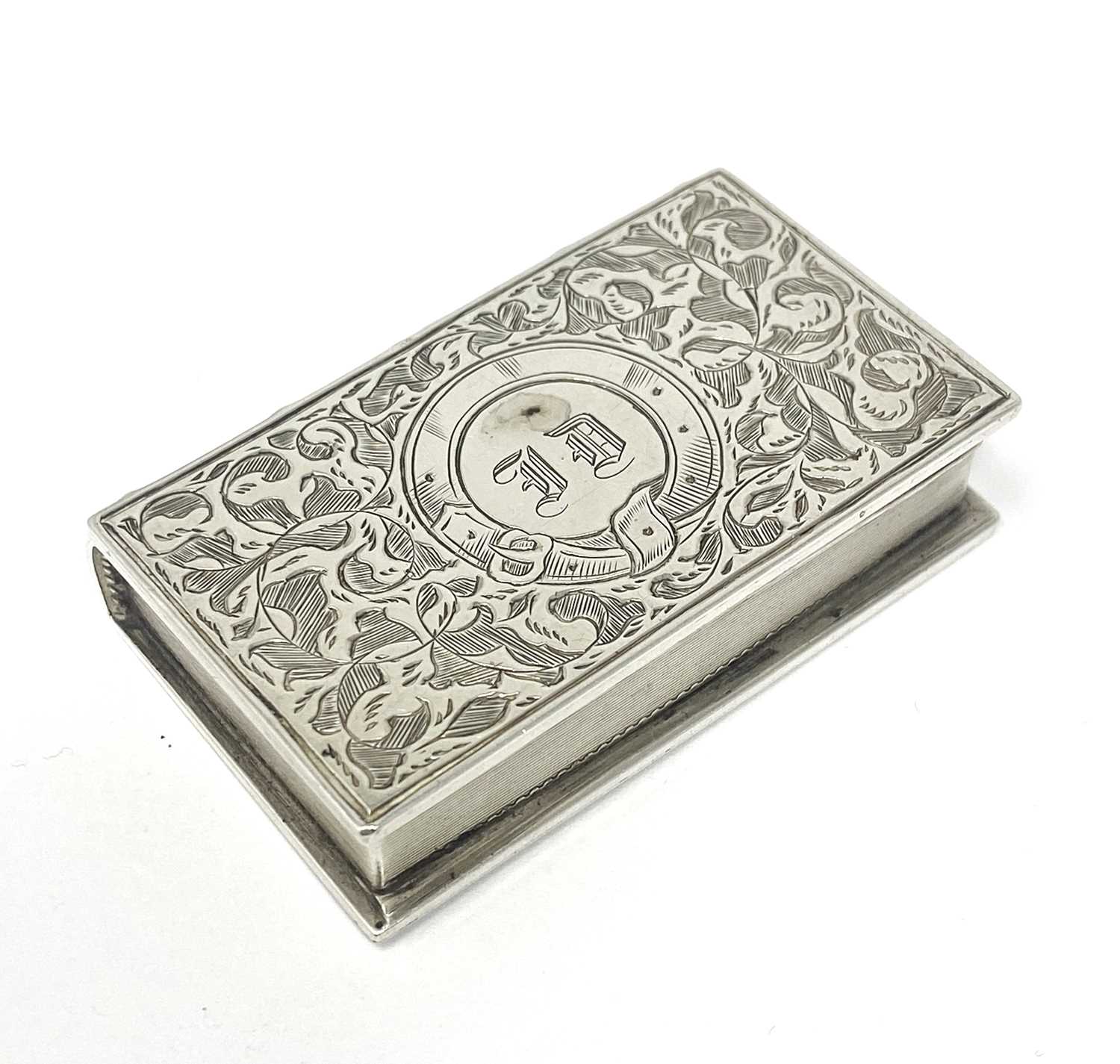 Lot 36 - A VICTORIAN SILVER VESTA CASE, CHARLES WASHINGTON SHIRLEY DEAKIN, BIRMINGHAM, 1861