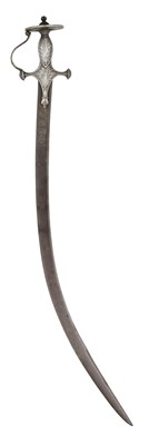 Lot 10 - A FINE INDIAN TALWAR WITH PERSIAN BLADE, EARLY TO MID-18TH CENTURY