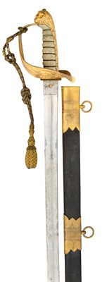 Lot 718 - A ROYAL NAVAL OFFICER’S SWORD, BY HENRY WILKINSON OF LONDON, NO. 9365 FOR 1858