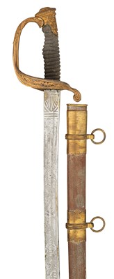 Lot 701 - AN AMERICAN 1850 MODEL STAFF OFFICER’S SWORD, MID-19TH CENTURY
