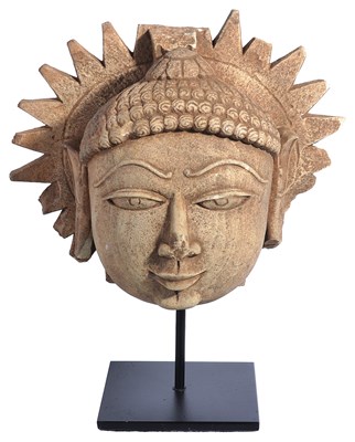 Lot 67 - A JAIN HEAD OF TIRTHANKARA