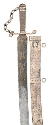 Lot 685 - A SILVER-MOUNTED HANGER, 18TH/19TH CENTURY