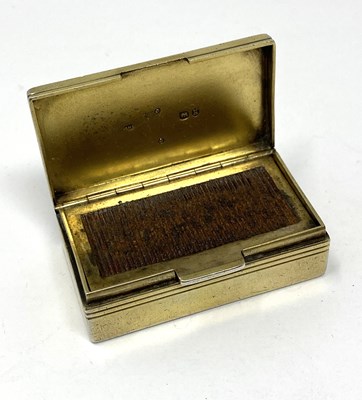 Lot 68 - A VICTORIAN SILVER-GILT VESTA CASE, EDWARD STOCKWELL, LONDON, 1885
