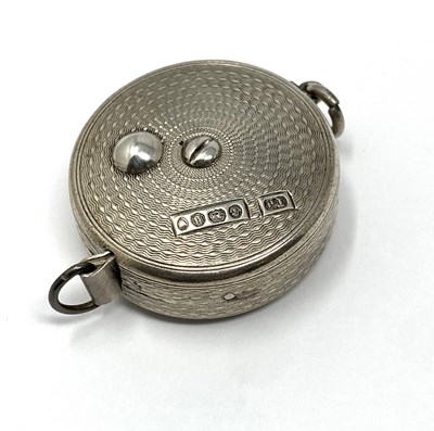 Lot 160 - A VICTORIAN SILVER TAPE MEASURE, THOMAS JOHNSON, LONDON, 1862