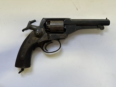 Lot 445 - A 54 BORE PERCUSSION KERR PATENT SINGLE-ACTION FIVE-SHOT REVOLVER BY THE LONDON ARMOURY COMPANY
