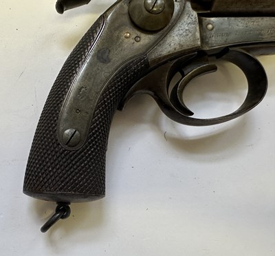 Lot 445 - A 54 BORE PERCUSSION KERR PATENT SINGLE-ACTION FIVE-SHOT REVOLVER BY THE LONDON ARMOURY COMPANY