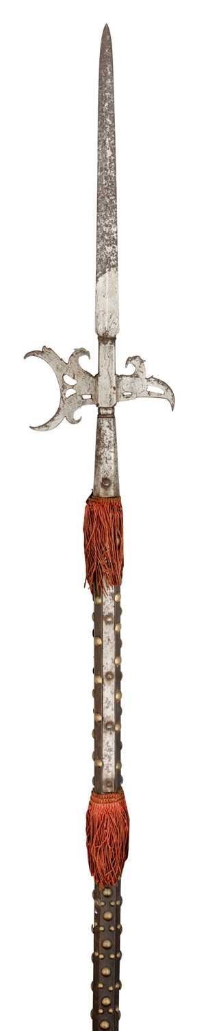 Lot 256 - A NORTH EUROPEAN HALBERD, LATE 17TH CENTURY