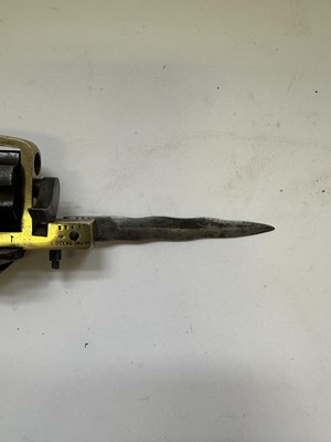Lot 417 - A LIEGE PIN-FIRE SIX-SHOT KNUCKLE-DUSTER REVOLVER OF DOLNE (APACHE) TYPE AND OF SMALL BORE