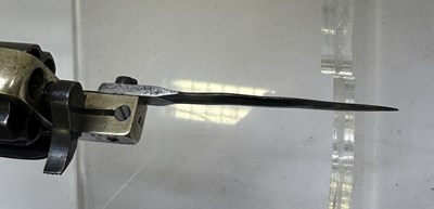 Lot 417 - A LIEGE PIN-FIRE SIX-SHOT KNUCKLE-DUSTER REVOLVER OF DOLNE (APACHE) TYPE AND OF SMALL BORE