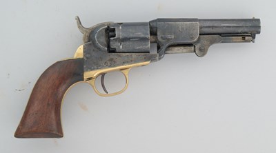 Lot 772 - A COLT 1849 MODEL POCKET PERCUSSION REVOLVER WITH SO-CALLED 'DRAGOON-TYPE' BARREL