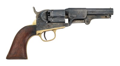 Lot 772 - A COLT 1849 MODEL POCKET PERCUSSION REVOLVER WITH SO-CALLED 'DRAGOON-TYPE' BARREL