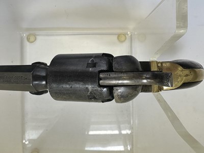 Lot 772 - A COLT 1849 MODEL POCKET PERCUSSION REVOLVER WITH SO-CALLED 'DRAGOON-TYPE' BARREL