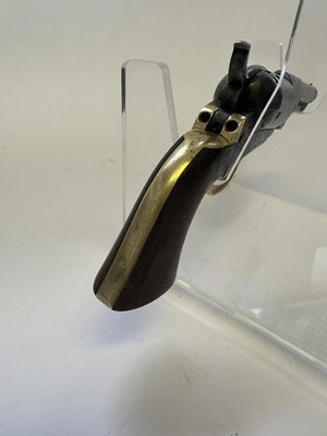 Lot 772 - A COLT 1849 MODEL POCKET PERCUSSION REVOLVER WITH SO-CALLED 'DRAGOON-TYPE' BARREL