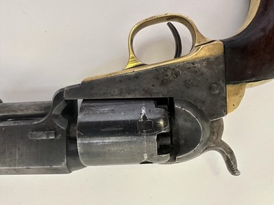 Lot 772 - A COLT 1849 MODEL POCKET PERCUSSION REVOLVER WITH SO-CALLED 'DRAGOON-TYPE' BARREL