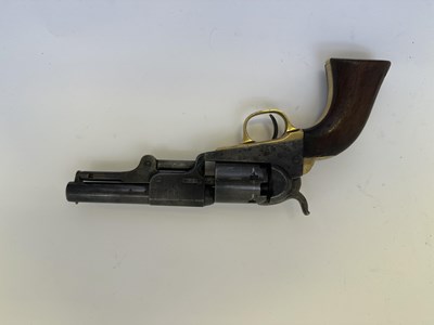 Lot 772 - A COLT 1849 MODEL POCKET PERCUSSION REVOLVER WITH SO-CALLED 'DRAGOON-TYPE' BARREL