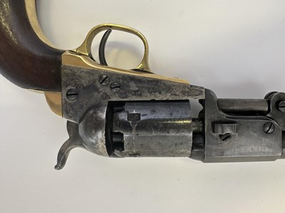 Lot 772 - A COLT 1849 MODEL POCKET PERCUSSION REVOLVER WITH SO-CALLED 'DRAGOON-TYPE' BARREL