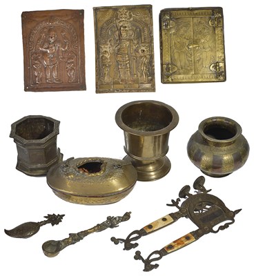 Lot 88 - TEN INDIAN METAL OBJECTS