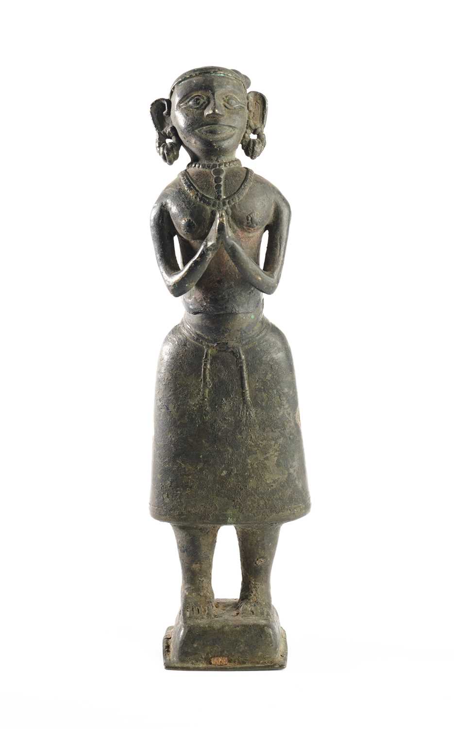 Lot 32 - AN ORACLE FIGURE (VELICHAPPADU), KERALA, SOUTH INDIA, 19TH/20TH CENTURY