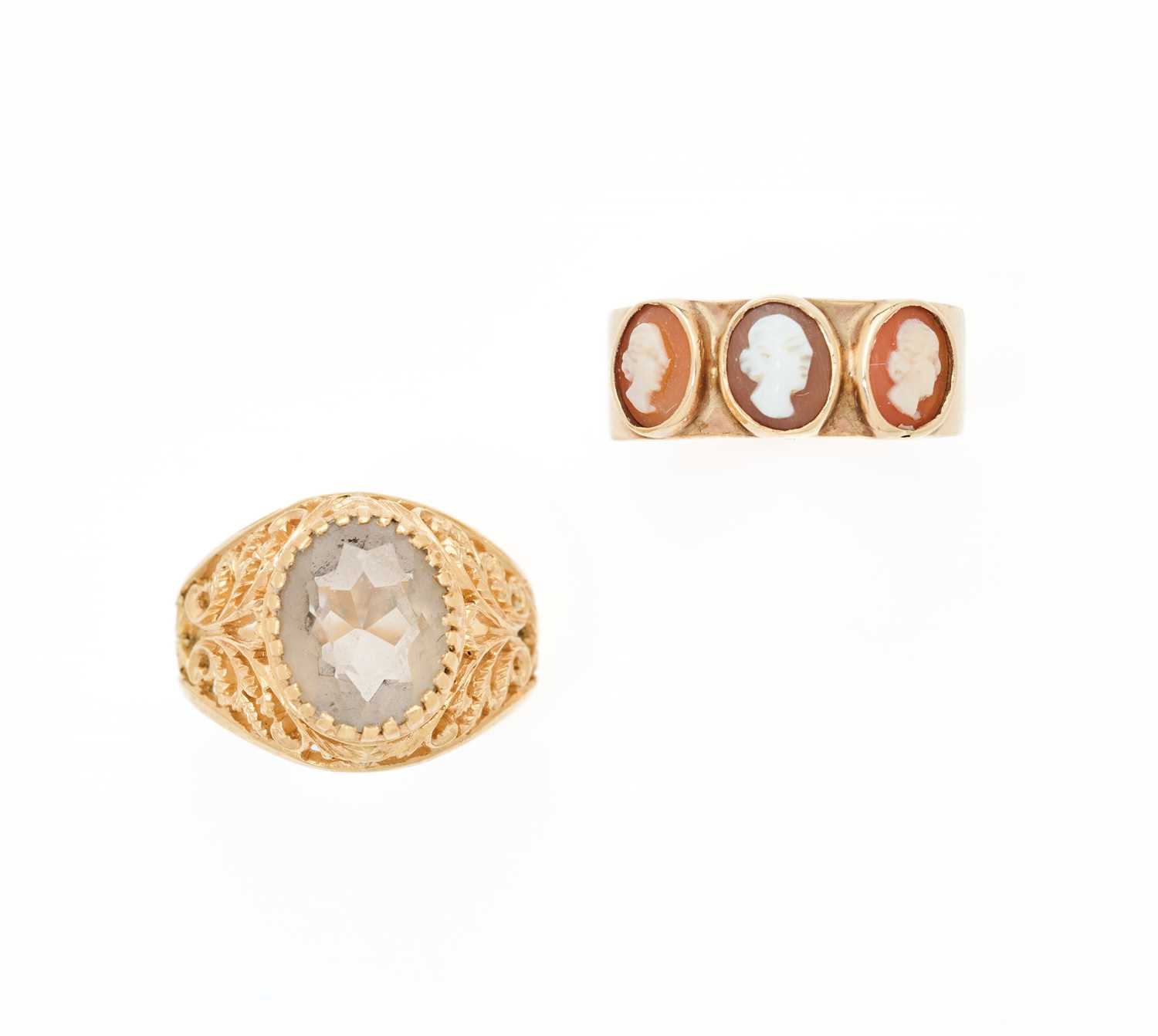 Lot 334 - TWO RINGS